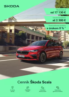 Katalóg Škoda v Lipany | Skoda Scala FL cennik | 2026-05-20T00:00:00.000Z - 2026-06-03T00:00:00.000Z