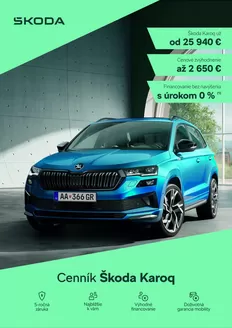 Katalóg Škoda v Lipany | Skoda Karoq cennik | 2026-05-20T00:00:00.000Z - 2026-06-03T00:00:00.000Z