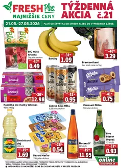 Katalóg Fresh | Týždenná akcia FRESH Plus | 2026-05-21T00:00:00.000Z - 2026-05-27T00:00:00.000Z