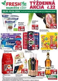 Katalóg Fresh | Týždenná akcia FRESH Plus | 2026-05-28T00:00:00.000Z - 2026-06-03T00:00:00.000Z