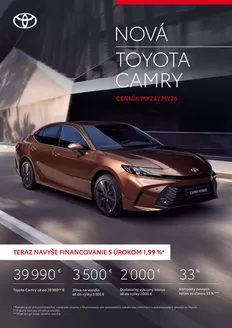 Katalóg Toyota v Nové Zámky | Cennik camry | 2026-01-01T00:00:00.000Z - 2026-12-31T00:00:00.000Z