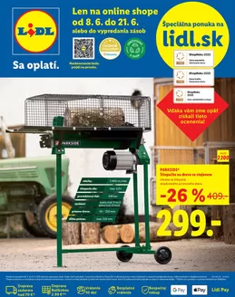 Katalóg Lidl v Čierna nad Tisou | Platný od 08. 06. 2026 | 2026-06-21T00:00:00.000Z - 2026-06-21T00:00:00.000Z