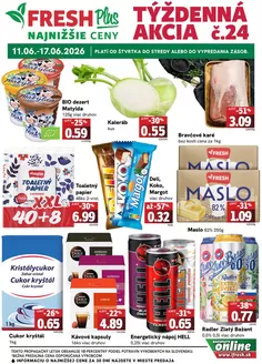 Katalóg Fresh | Týždenná akcia FRESH Plus | 2026-06-11T00:00:00.000Z - 2026-06-17T00:00:00.000Z