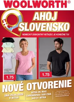 Katalóg Woolworth v Veľký Meder | Woolworth: Ahoj Nitra! | 2026-06-19T00:00:00.000Z - 2026-06-25T00:00:00.000Z