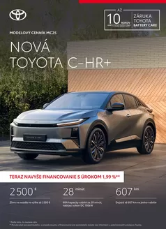 Katalóg Toyota v Malacky | Cennik nova toyota chr plus | 2026-01-01T00:00:00.000Z - 2026-12-31T00:00:00.000Z