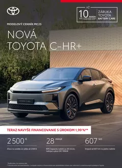 Katalóg Toyota v Šurany | Cennik nova toyota chr plus | 2026-01-01T00:00:00.000Z - 2026-12-31T00:00:00.000Z