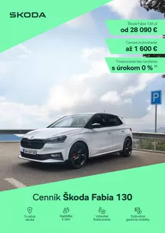 Katalóg Škoda | Skoda Fabia 130 cennik | 2026-06-24T00:00:00.000Z - 2026-07-08T00:00:00.000Z