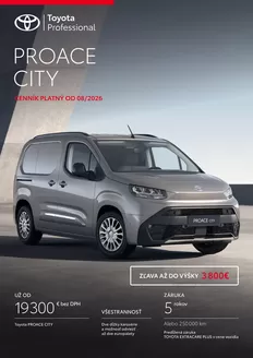 Katalóg Toyota v Zvolen | Cennik novy proace city | 2026-01-01T00:00:00.000Z - 2026-12-31T00:00:00.000Z
