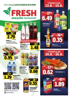 Katalóg Fresh | Východné Slovensko | 2026-08-13T00:00:00.000Z - 2026-08-26T00:00:00.000Z