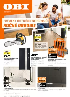 Katalóg OBI | PROMĚNY INTERIÉRU NEZNAJÍ ROČNÍ OBDOBÍ | 2026-07-31T00:00:00.000Z - 2026-08-31T00:00:00.000Z