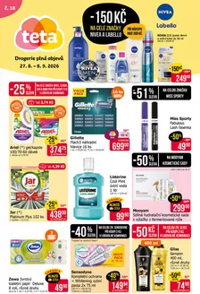 Katalóg TETA Drogerie v Prešov | Exkluzívne výhodné ponuky | 2026-08-27T00:00:00.000Z - 2026-09-08T00:00:00.000Z