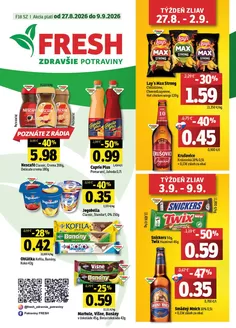 Katalóg Fresh | Stredné a západné Slovensko | 2026-08-27T00:00:00.000Z - 2026-09-09T00:00:00.000Z