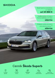 Katalóg Škoda v Bánovce nad Bebravou | Skoda Superb NG cennik | 2026-08-28T00:00:00.000Z - 2026-09-11T00:00:00.000Z