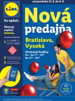 Katalóg Lidl v Prievidza | Ponuka platná od 31. 08. 2026 | 2026-08-31T00:00:00.000Z - 2026-09-06T00:00:00.000Z