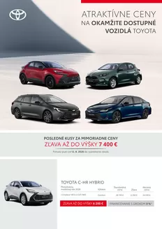 Katalóg Toyota v Veľký Šariš | Mimoriadny vyypredaj cennik | 2026-01-01T00:00:00.000Z - 2026-12-31T00:00:00.000Z