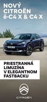 Katalóg Citroën v Vranov nad Topľou | Katalóg Nová C4 X | 2026-01-01T00:00:00.000Z - 2026-12-31T00:00:00.000Z