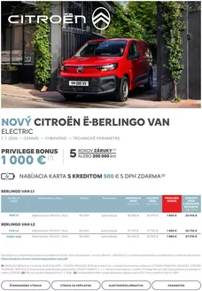 Katalóg Citroën v Sliač | Cenník Nové Ë-Berlingo VAN | 2026-01-01T00:00:00.000Z - 2026-12-31T00:00:00.000Z
