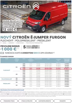 Katalóg Citroën v Sliač | Cenník ë-Jumper Furgon | 2026-01-01T00:00:00.000Z - 2026-12-31T00:00:00.000Z