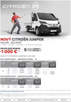 Katalóg Citroën v Sliač | Cenník Jumper valník | 2026-01-01T00:00:00.000Z - 2026-12-31T00:00:00.000Z