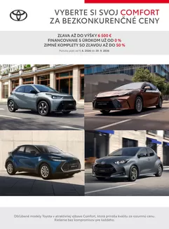 Katalóg Toyota v Trnava | Cennik specialnej edicie comfort | 2026-01-01T00:00:00.000Z - 2026-12-31T00:00:00.000Z