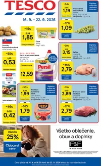 Katalóg Tesco | Skvelá ponuka pre všetkých zákazníkov | 2026-09-16T00:00:00.000Z - 2026-09-22T00:00:00.000Z