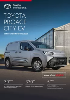 Katalóg Toyota v Trnava | Cennik novy proace city ev | 2026-01-01T00:00:00.000Z - 2026-12-31T00:00:00.000Z