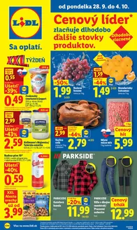 Katalóg Lidl v Partizánske | Platný od 28. 09. 2026 | 2026-09-28T00:00:00.000Z - 2026-10-04T00:00:00.000Z