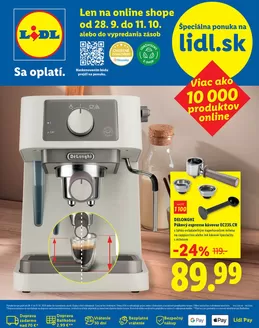Katalóg Lidl v Gabčíkovo | Platný od 28. 09. 2026 | 2026-09-28T00:00:00.000Z - 2026-10-11T00:00:00.000Z