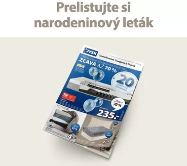 Katalóg JYSK | Špeciálne ponuky pre vás | 2026-09-30T00:00:00.000Z - 2026-10-14T00:00:00.000Z