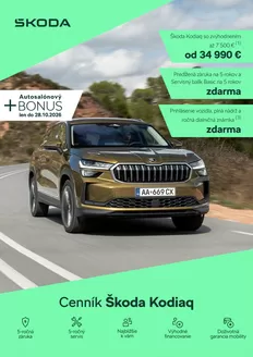 Katalóg Škoda | Skoda Kodiaq NG cennik | 2026-10-03T00:00:00.000Z - 2026-10-28T00:00:00.000Z