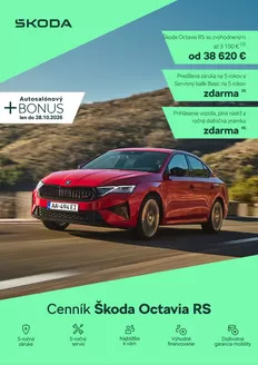 Katalóg Škoda | Skoda Octavia FL RS cennik | 2026-10-03T00:00:00.000Z - 2026-10-28T00:00:00.000Z