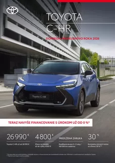Katalóg Toyota v Poprad | Cennik toyota chr 2026 | 2026-01-01T00:00:00.000Z - 2026-12-31T00:00:00.000Z