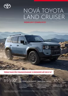 Katalóg Toyota v Poprad | Cennik land cruiser MY27 | 2026-01-01T00:00:00.000Z - 2026-12-31T00:00:00.000Z