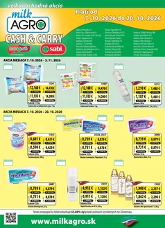 Katalóg Milk Agro v Modra | Cash Carry leták | 2026-09-23T00:00:00.000Z - 2026-10-06T00:00:00.000Z