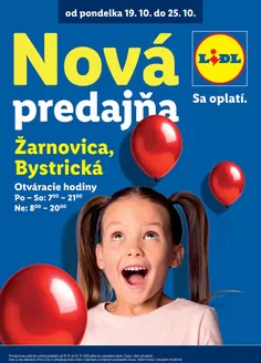Katalóg Lidl | Ponuka platná od 19. 10. 2026 | 2026-10-19T00:00:00.000Z - 2026-10-25T00:00:00.000Z