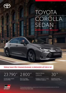 Katalóg Toyota v Michalovce | Cennik corolla SD 2026 2027 | 2026-01-01T00:00:00.000Z - 2026-12-31T00:00:00.000Z