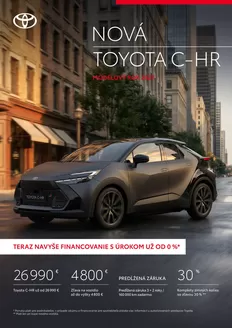 Katalóg Toyota v Michalovce | Cennik nova toyota chr 2027 | 2026-01-01T00:00:00.000Z - 2026-12-31T00:00:00.000Z