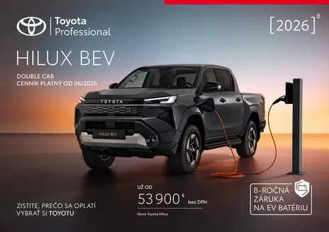 Katalóg Toyota v Trebišov | Hilux bev | 2026-01-01T00:00:00.000Z - 2026-12-31T00:00:00.000Z