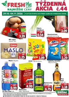 Katalóg Fresh v Revúca | Týždenná akcia FRESH Plus | 2026-10-29T00:00:00.000Z - 2026-11-04T00:00:00.000Z