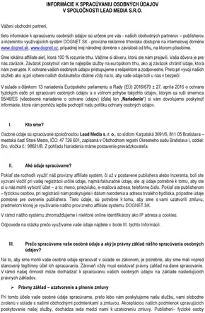 Katalóg Kinekus v Liptovský Mikuláš | INFORM%C3%81CIE K SPRAC%C3%9AVANIU OSOBN%C3%9DCH %C3%9ADAJOV | 2025-06-29T00:00:00.000Z - 2025-07-13T00:00:00.000Z