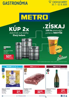 Katalóg METRO v Stupava | Gastronómia | 2025-07-16T00:00:00.000Z - 2025-08-12T00:00:00.000Z