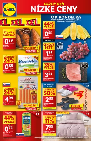 Katalóg Lidl v Partizánske | Platný od pondelka 14. 07. 2025 | 2025-07-14T00:00:00.000Z - 2025-07-20T00:00:00.000Z
