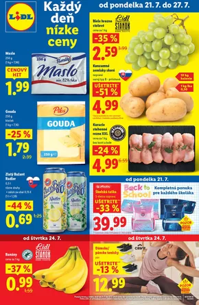 Katalóg Lidl v Stropkov | Platný od pondelka 21. 07. 2025 | 2025-07-21T00:00:00.000Z - 2025-07-27T00:00:00.000Z