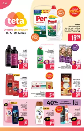Katalóg TETA Drogerie | TETA Drogerie katalóg | 2025-07-21T00:00:00.000Z - 2025-07-30T00:00:00.000Z