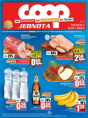Katalóg COOP Jednota v Nitra | Exkluzívne ponuky pre našich zákazníkov | 2025-07-24T00:00:00.000Z - 2025-07-30T00:00:00.000Z