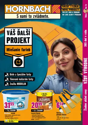 Katalóg HORNBACH v Košice | Váš ďalší projekt - Miešanie farieb | 2025-07-24T00:00:00.000Z - 2025-08-07T00:00:00.000Z