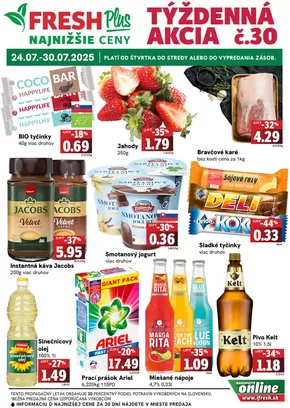Katalóg Fresh | Týždenná akcia FRESH Plus | 2025-07-24T00:00:00.000Z - 2025-07-30T00:00:00.000Z