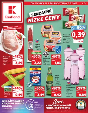 Katalóg Kaufland v Nitra | Aktuálne ponuky a akcie | 2025-07-31T00:00:00.000Z - 2025-08-06T00:00:00.000Z