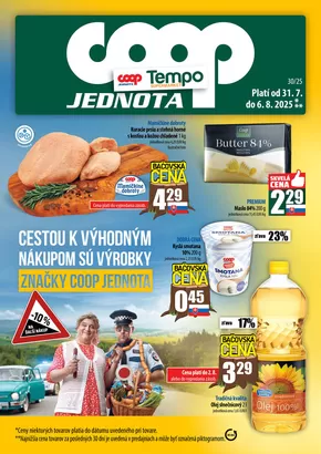 Katalóg COOP Jednota v Michalovce | Skvelá ponuka pre všetkých zákazníkov | 2025-07-31T00:00:00.000Z - 2025-08-06T00:00:00.000Z