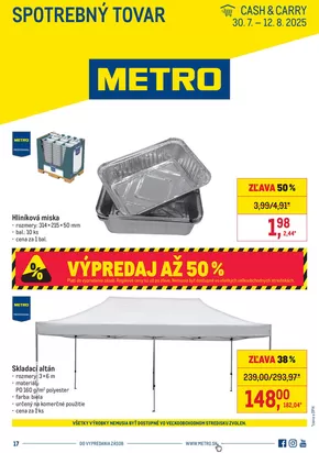 Katalóg METRO v Stupava | Spotrebný tovar | 2025-07-30T00:00:00.000Z - 2025-08-12T00:00:00.000Z